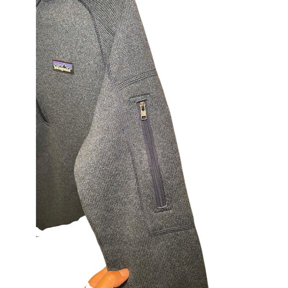 Patagonia Women's Better Sweater 1/4-Zip Fleece Heathered Navy Blue Women Medium - Picture 3 of 11